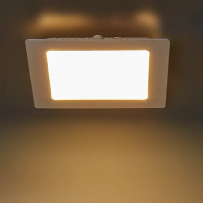 Светильник точечный встраиваемый светодиодный Gauss 9 Вт теплый белый свет ультратонкий под отверстие 130 мм