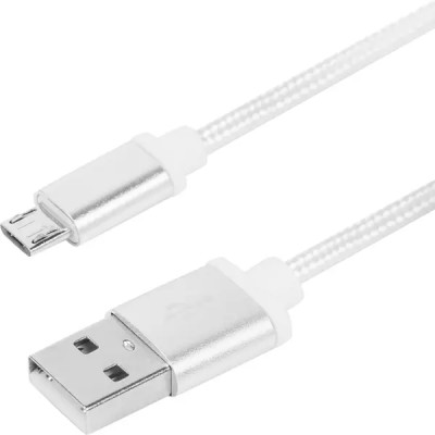 Кабель Oxion USB-micro USB 1.3 м 2 A цвет белый