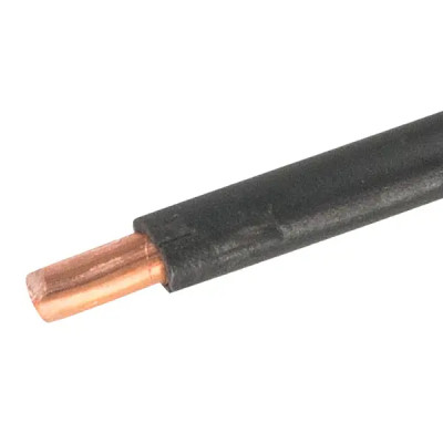 Электрический кабель ПуВ нг (А) LS 1x6, 100 м, на отрез, цвет черный