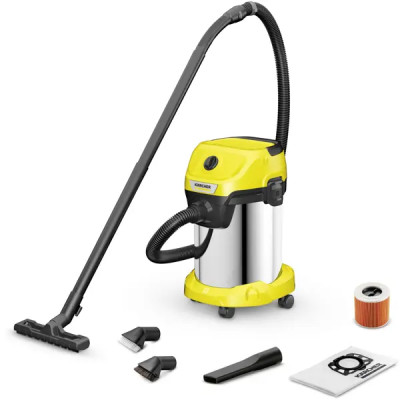 Пылесос строительный Karcher WD 3 S V-19/4/20, 1000 Вт, 19 л