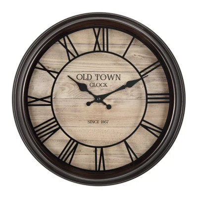 Часы настенные Ретро ⌀30.5 см цвет коричневый