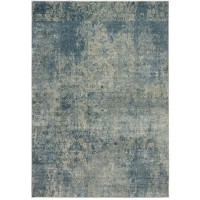 Ковер вискоза Isphahan 84387 S/l.Blue 65x135 см цвет голубой