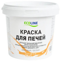 Краска для печей Ecolin матовая цвет белыйe 1.5 кг