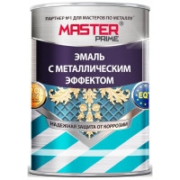 Эмаль универсальная Master Prime с металлическим эффектом цвет зелёный 0.8 л