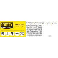 Шпатель зубчатый Hardy 0820-656010 600 мм, нержавеющая сталь, двухкомпонентная ручка, зуб 10x10 мм