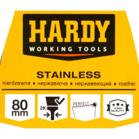 Шпатель малярный Hardy 0830-840008 80 мм, нержавеющая сталь, деревянная ручка