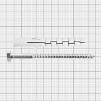 Дюбель шестигранный Standers PND L 12х100 мм, с шурупом 8х120 мм, нейлон, 4 шт.