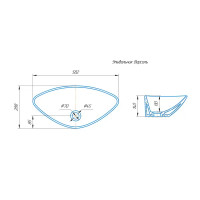 Раковина «Версаль» накладная 58.2 см