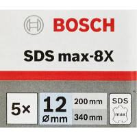 Бур по бетону SDS-max Bosch SDS Max-8X 2608578669 12x340 мм, 5 шт.