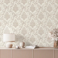 Обои флизелиновые Home Color Diamond бежевые 1.06 м HC71781-21