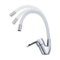 Смеситель для кухни Siena с гибким изливом цвет белый