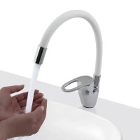 Смеситель для кухни Siena с гибким изливом цвет белый