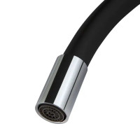 Смеситель для кухни Siena с гибким изливом цвет чёрный