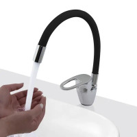 Смеситель для кухни Siena с гибким изливом цвет чёрный