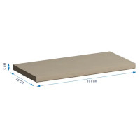 Столешница Scandi SC-100S 47x100x4 см литьевой мрамор цвет графит