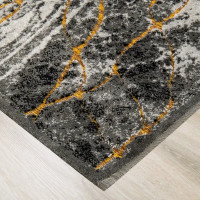 Ковер вискоза Рим 809X 75х150 см цвет серый