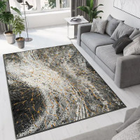 Ковер вискоза Рим 809X 75х150 см цвет серый
