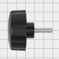 Фиксатор пластиковый с рукояткой Tech-Krep D40 М6x20 мм черный