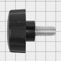 Фиксатор пластиковый с рукояткой Tech-Krep D42 М10x20 мм черный