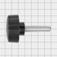 Фиксатор пластиковый с рукояткой Tech-Krep D42 М10x40 мм черный