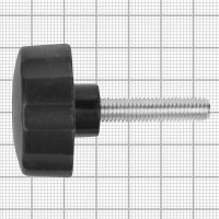 Фиксатор пластиковый с рукояткой Tech-Krep D40 М8x35 мм черный