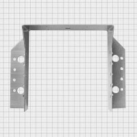 Опора бруса раскрытая OBR R 150x150x1.8