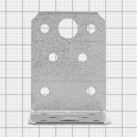 Угол крепежный оцинкованная сталь 60x60x45x1.8 мм