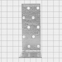 Угол крепежный равносторонний KUR 100x100x40x1.8