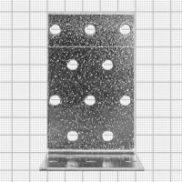 Угол крепежный равносторонний KUR 80x80x50x1.8