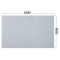 Панель полиэстеровая 9мм 600x400 мм цвет светло-серый