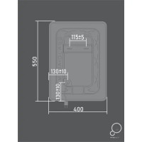 Зеркало для ванной Omega Glass Лионель SD90 с подсветкой 40x55 см прямоугольное