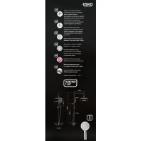 Душевая стойка Esko ST2040LM 1 режим с термостатом цвет серый/серебристый