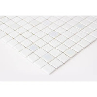 Мозаика Pietra Opalite Blanco стекломасса 31.1x4.9 см цвет белый