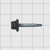 Кровельные саморезы с буром 4.8x29 цвет коричневый 200 шт./уп.