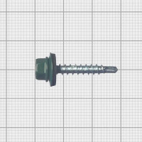 Кровельные саморезы с буром 4.8x29 цвет зеленый 200 шт./уп.