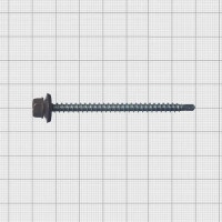 Кровельные саморезы с буром 4.8x70 цвет коричневый 100 шт./уп.