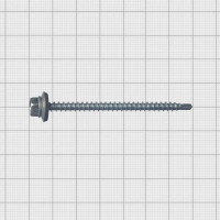 Кровельные саморезы с буром оцинкованные 4.8x70 100 шт./уп.