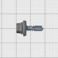 Кровельные саморезы с буром 5.5x19 цвет серый 100 шт./уп.