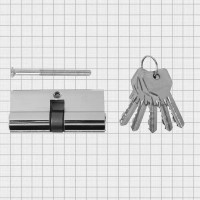 Цилиндр Нора-М Есо-std Z Л-70 35х35 мм, ключ-ключ, цвет хром