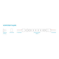 Термолента светодиодная SMD 2835 120 диод/14.4 Вт/м 24 В 13 мм IP68 5 м зелёный свет