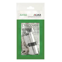 Цилиндр AX102/60 30х30 мм, ключ/вертушка, цвет хром