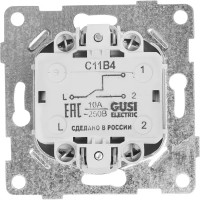 Переключатель проходной встраиваемый Gusi Electric Classic 1 клавиша цвет графит