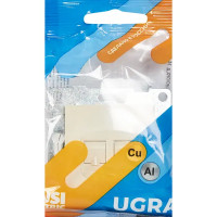 Компьютерная розетка встраиваемая Gusi Electric Ugra RJ45 без заземления цвет бежевый