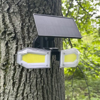 Светильник светодиодный уличный Duwi Solar LED на солнечных батареях 3 режима 25Вт 6500К 820Лм IP65 датчик движения черный