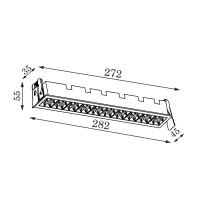 Спот точечный встраиваемый светодиодный Ritter Artin 59940 1 под отверстие 35x272 мм цвет черный