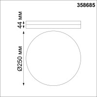 Светильник накладной Novotech Led 358685 20 Вт IP54, цвет белый