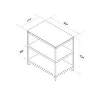 Стол уличный Gratar Patio P-01 90х57х93 см