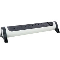 Колодка для удлинителя Legrand Комфорт 5 розеток с заземлением 3680 Вт цвет белый/черный