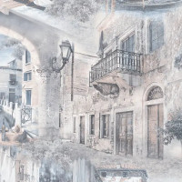 Обои флизелиновые Anturage Castello коричневые 1.06 м 168406-16
