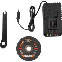 УШМ аккумуляторная бесщеточная Worx WX812.2, 20 В Li-ion 4 Ач 125 мм